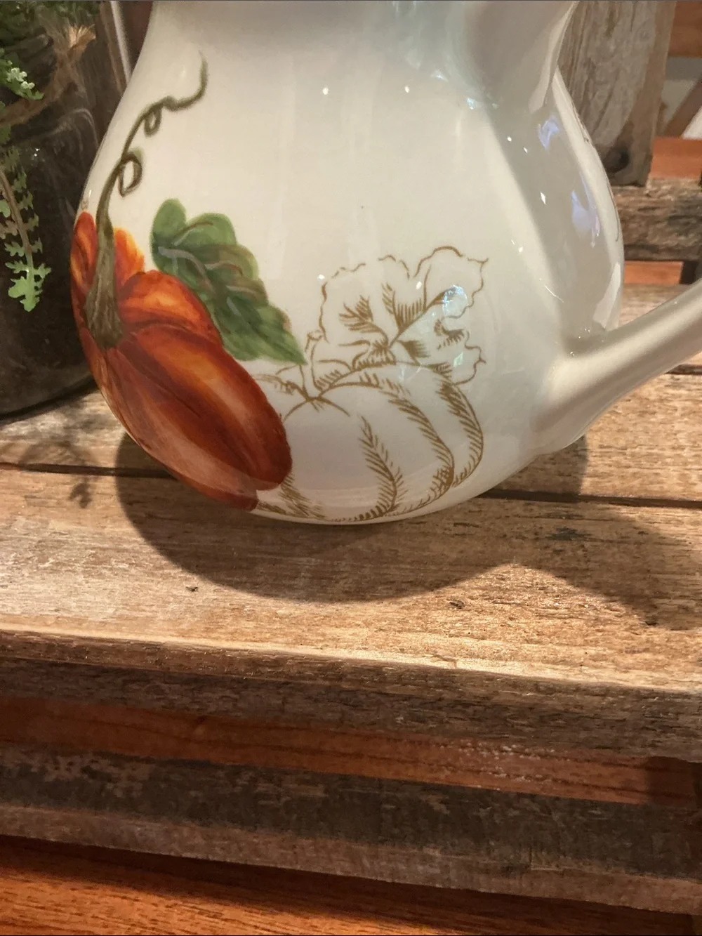 Fall Pumpkin Cream and Sugar Set